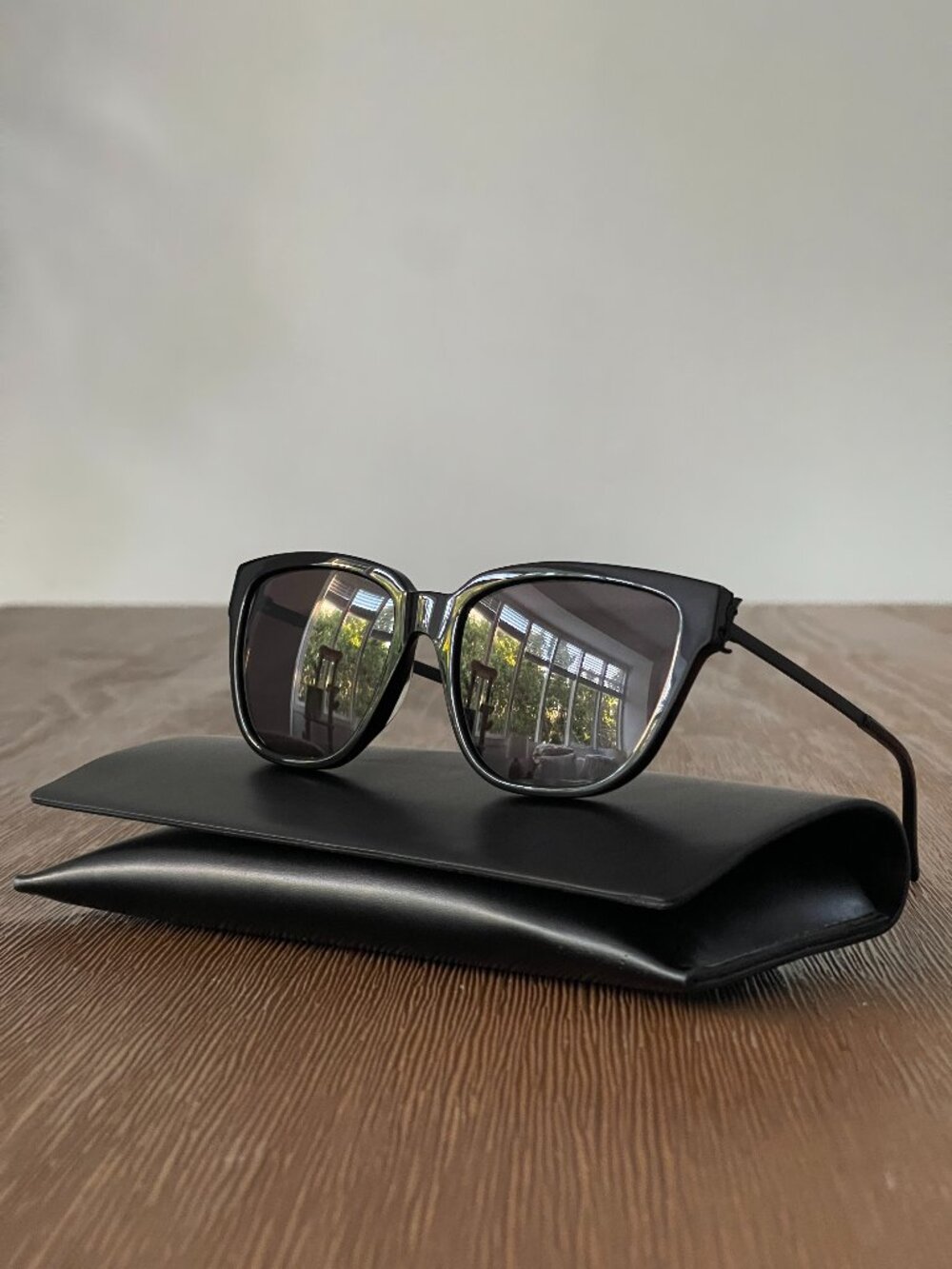 NEW - Saint Laurent YSL Cat Eye Sunglasses SL M48S 001 Black 54mm